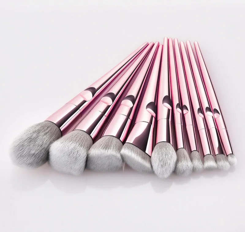 10PCS Makeup Brushes For Blending Blush Concealers Eye Shadows Brushes