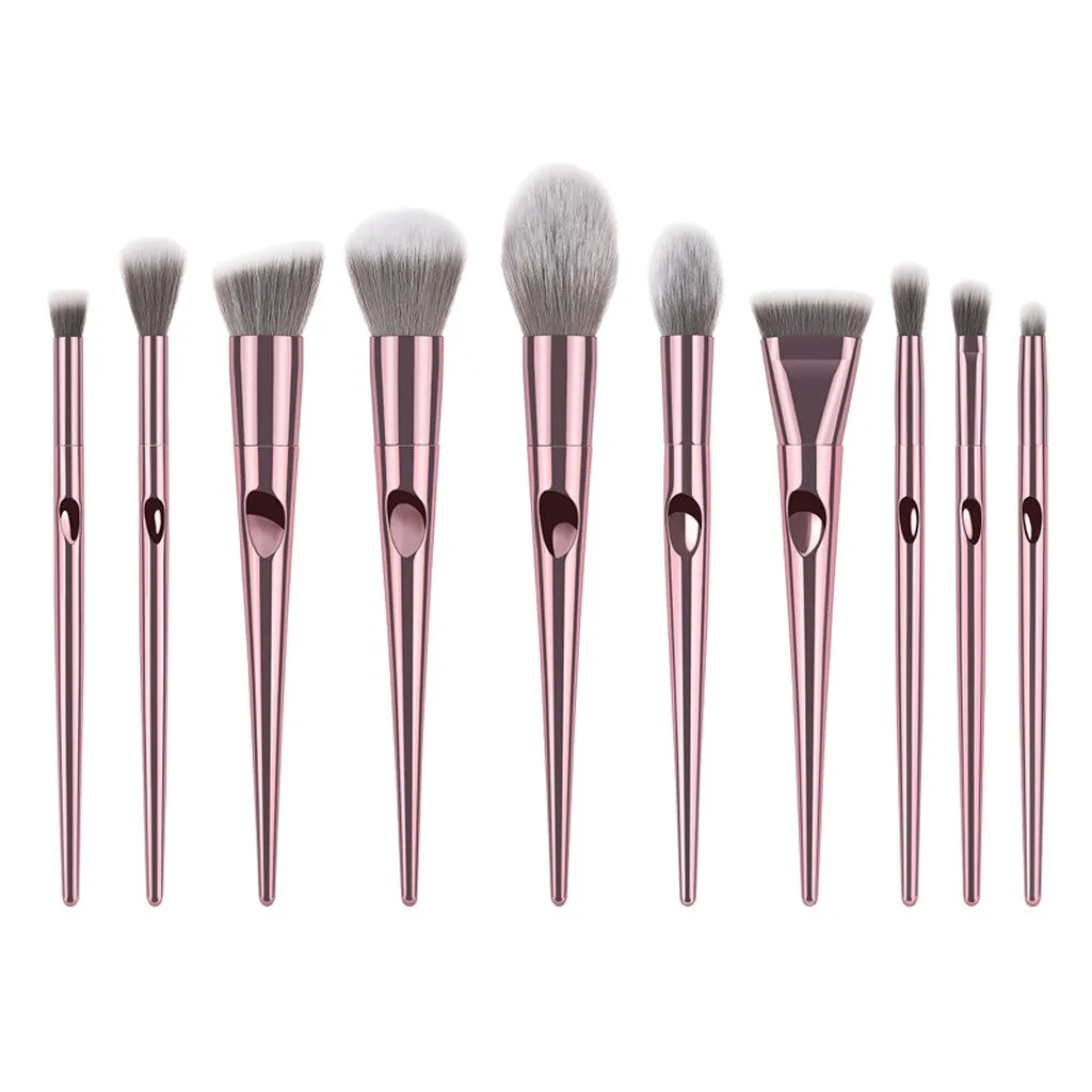 10PCS Makeup Brushes For Blending Blush Concealers Eye Shadows Brushes