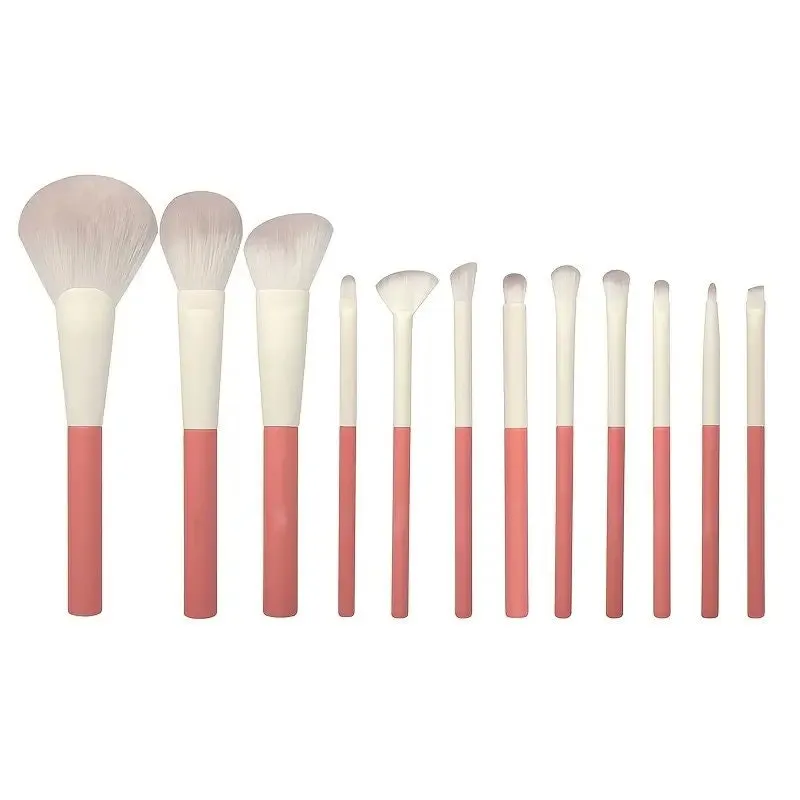 12Pcs Professional Makeup Brushes Set Concealers Foundation Blending Eye Shadow Blush Concealers Makeup Brush Kit Kabuki Foundation Blending