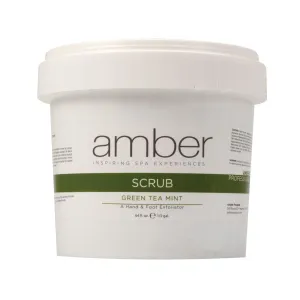 Amber Foot Scrub, Green Tea Mint, 64 oz