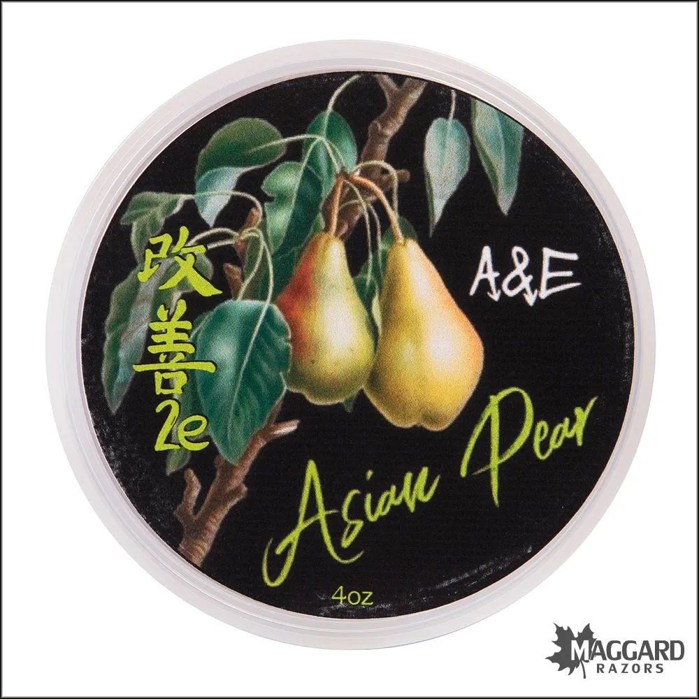 Ariana and Evans Asian Pear Artisan Shaving Soap, 4oz - Kaizen 2e Base