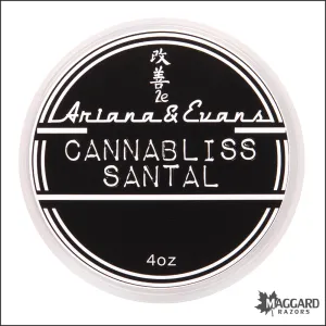 Ariana and Evans Cannabliss Santal Artisan Shaving Soap, 4oz - Kaizen 2e Base