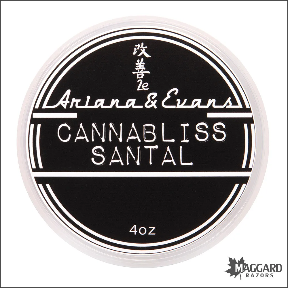 Ariana and Evans Cannabliss Santal Artisan Shaving Soap, 4oz - Kaizen 2e Base