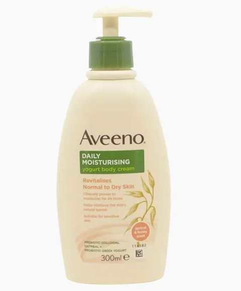 Aveeno  Daily Moisturizing Yogurt Body Cream With Apricot And Honey Scent