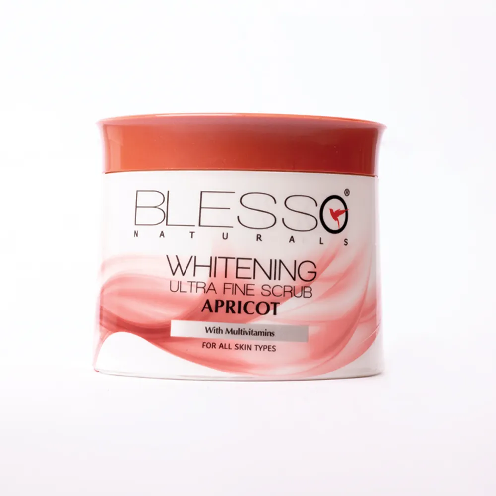 BLESSO NATURALS WHITENING ULTRA FINE SCRUB APRICOT JAR 500ML