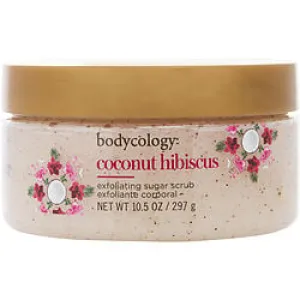 BODYCOLOGY COCONUT HIBISCUS by Bodycology , EXFOLIATING SUGAR SCRUB 10.5 OZ