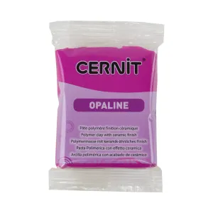 Cernit Opaline Polymer Clay - Magenta 2oz (56g) block