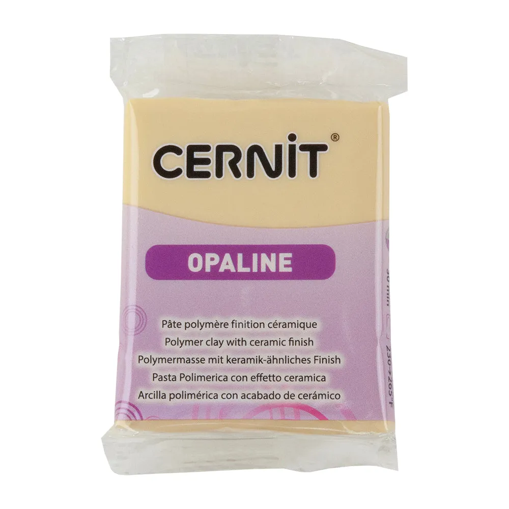 Cernit Opaline Polymer Clay - Sand Beige 2oz (56g) block