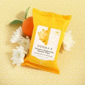 Derma-E Vitamin C Brightening Glow Micellar Wipes 30 ct Packet