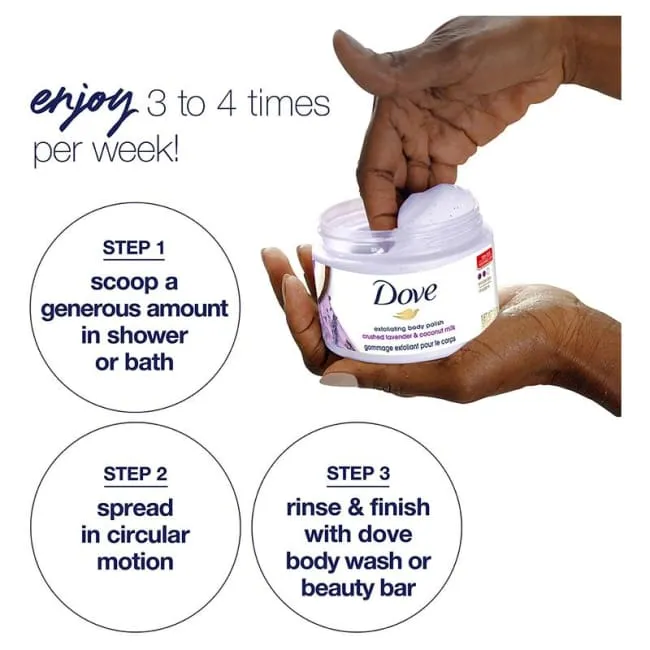 Dove Exfoliating Body Polish - Crushed Lavender & Coconut Milk