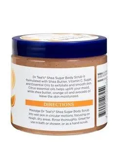 Dr Teal's Shea Sugar Scrub With Citrus Essential Oils And Vitamin C Pink 538g