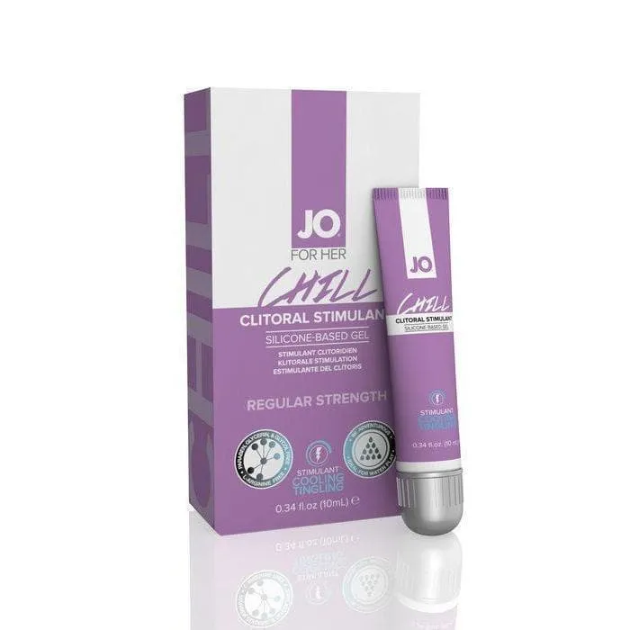 JO Chill Clitoral Stimulant Regular Strength Tingling Gel Mild 10ml