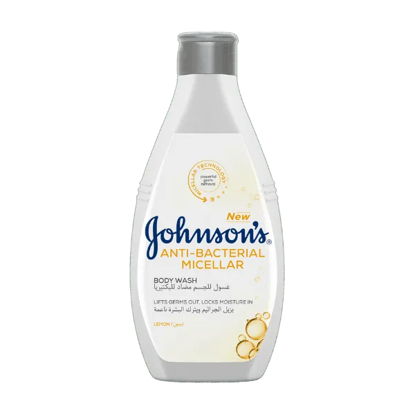 Johnsons Anti-Bacterial Body Wash Micellar Lemon 400ml