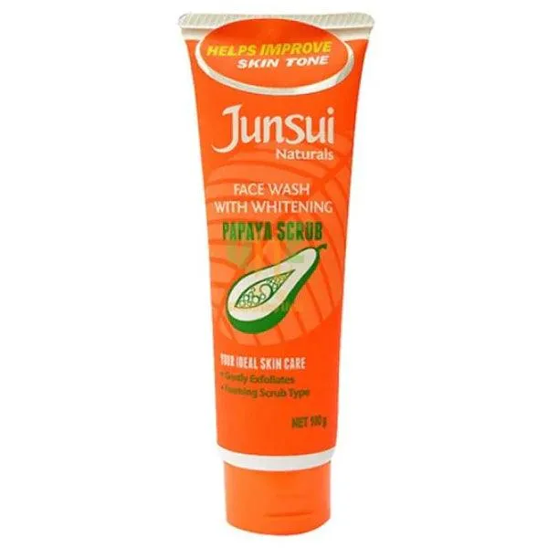 JUNSUI FACIAL WASH PAPAYA SCRUB 100GM