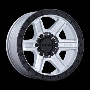 KMC KM551 Outrun 17X8.5 5X127 18MM Machined With Gloss Black Lip