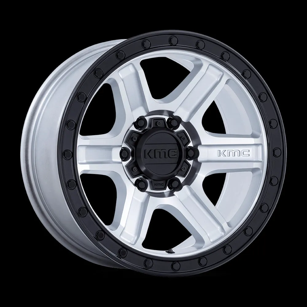 KMC KM551 Outrun 17X8.5 6X135 -10MM Machined With Gloss Black Lip