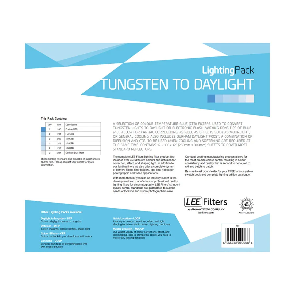 LEE Filters Tungsten to Daylight