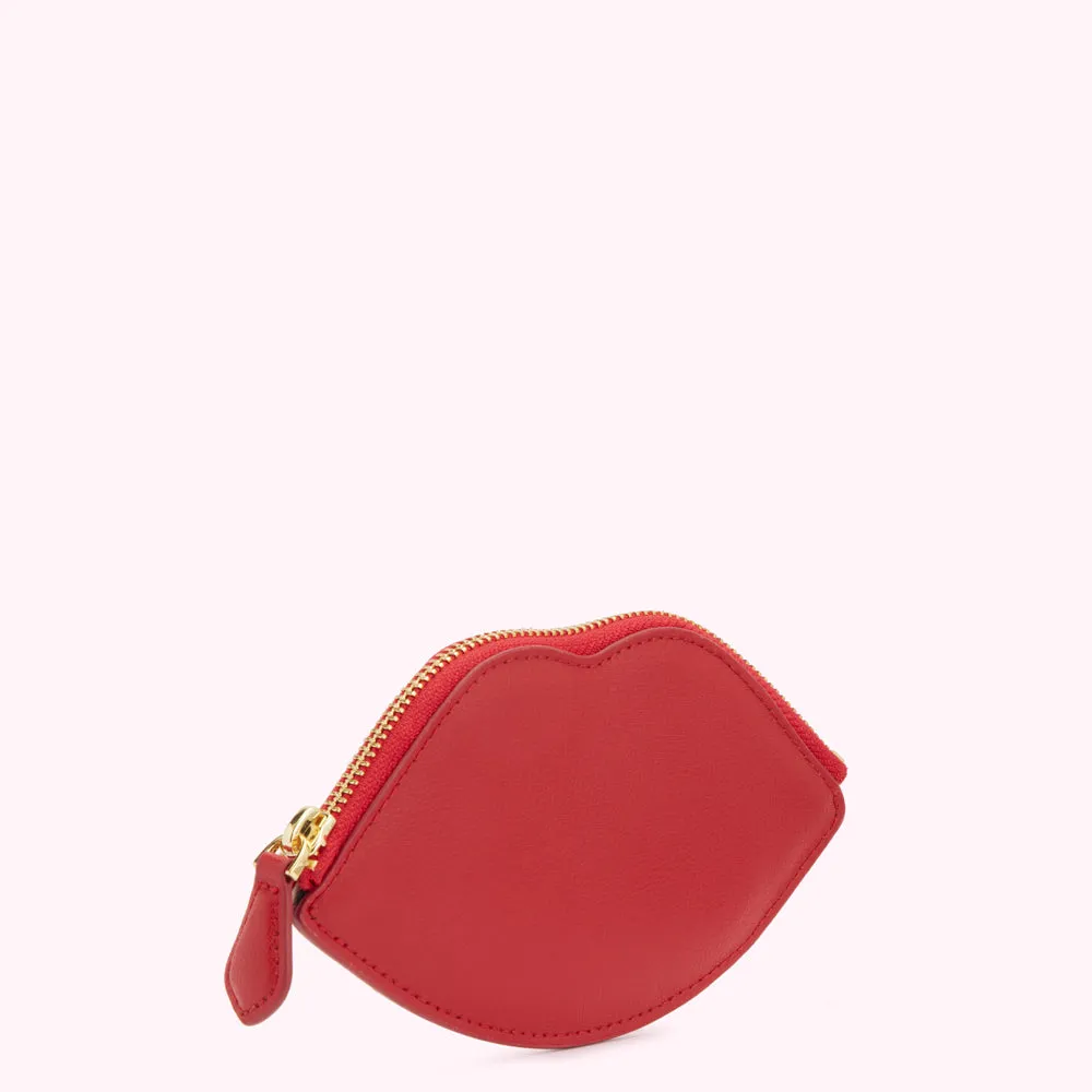 LULU RED LIP ARIA COIN PURSE