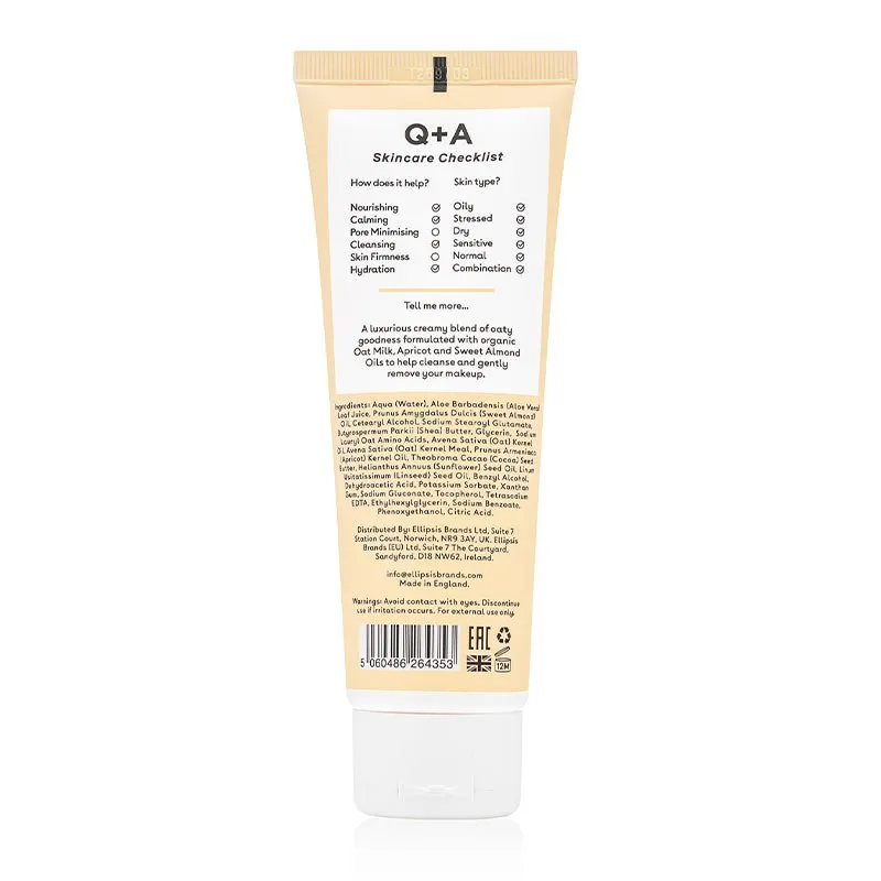 Q A Oat Milk Cream Cleanser