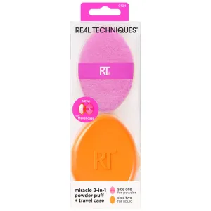 Real Techniques Miracle 2 in 1 Powder Puff   Travel Case