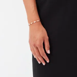 ROSE GOLD LIP CHAIN LUNA BRACELET