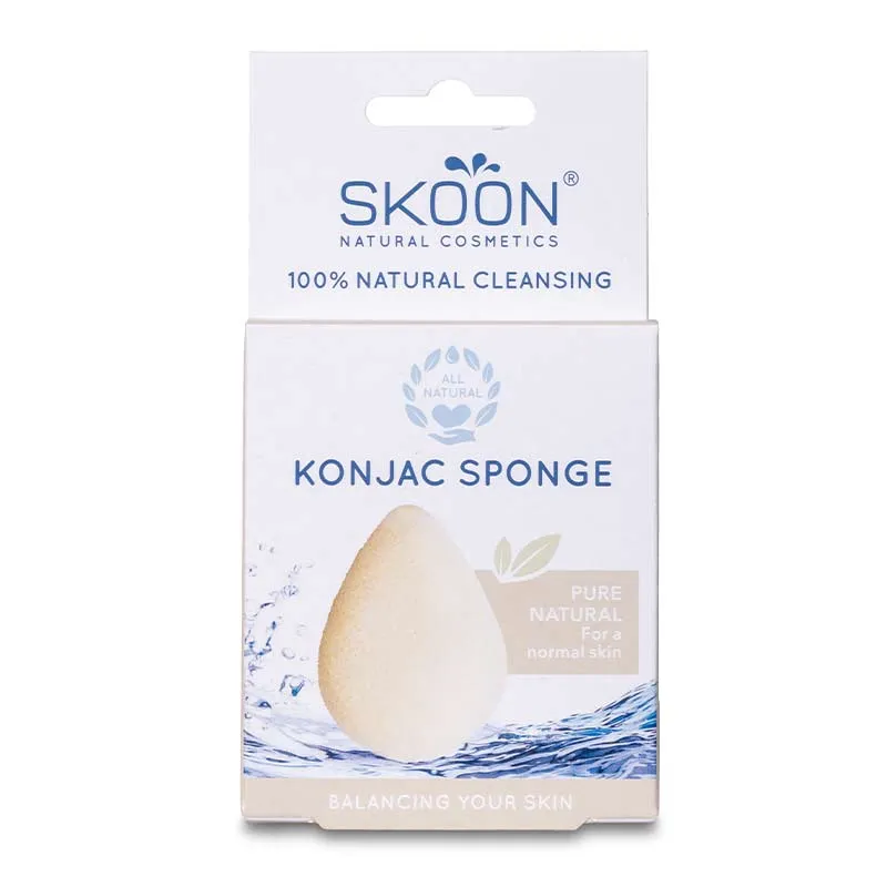 Skoon Konjac Sponge - Pure Natural