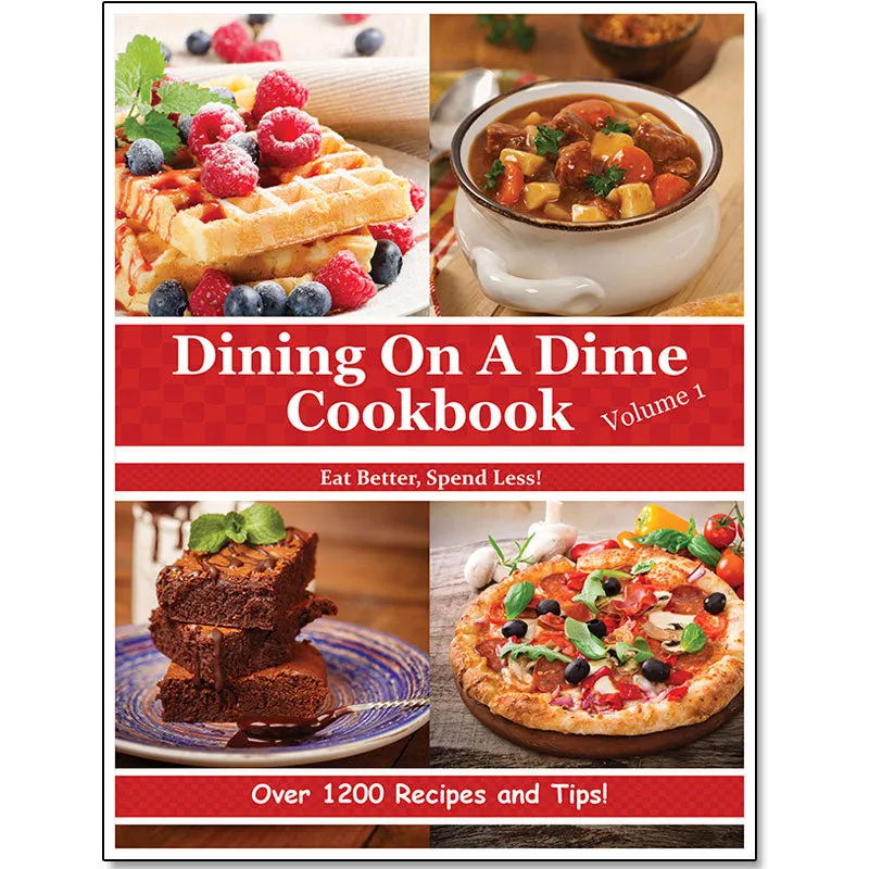 **SLIGHTLY DAMAGED** Dining On A Dime Cookbook, **Volume 1** PRINT BOOK