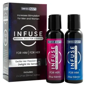 Swiss Navy Infuse Arousal Gels for Couple Play