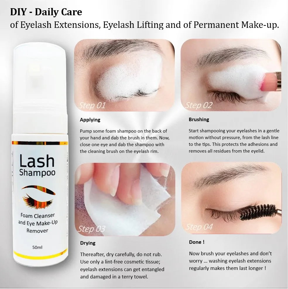 Test winner: XXL Lashes Eyelash Shampoo 50ml, incl. Shampoo Brush